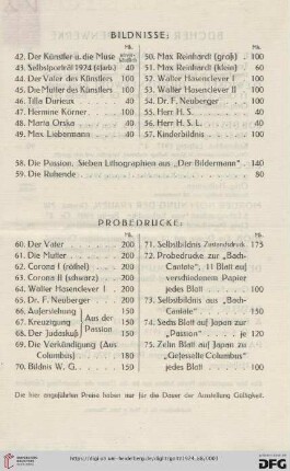Bildnisse (Nr.42-59)