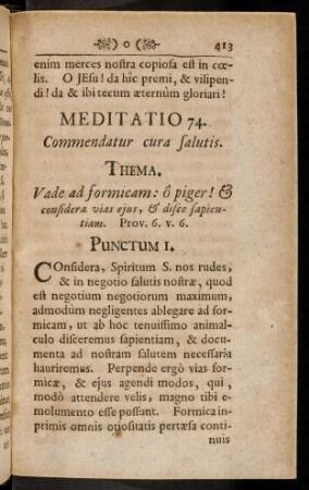 413-419, Meditatio 74