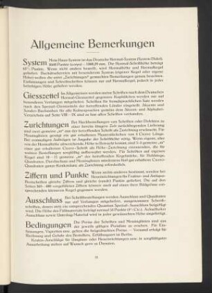 Allgemeine Bemerkungen