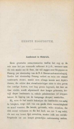 Eerste hoofdstuk. Aankomst te Oleh-leh