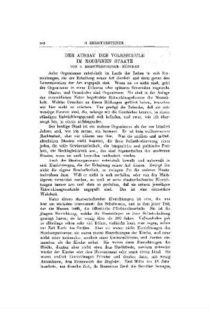 Der Ausbau der Volksschule im modernen Staate