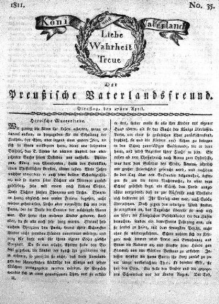 No. 35., vom 27sten April
