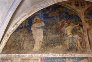 Wandgemälde im Kreuzgang, Prag, Neustadt, Tschechische Republik