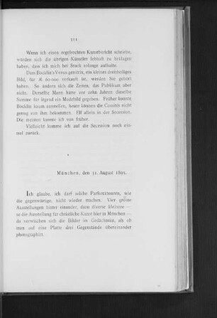 München, den 31. August 1895.