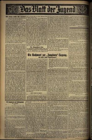 Zweite Ausgabe vom Mittwoch, den 13. August 1930.