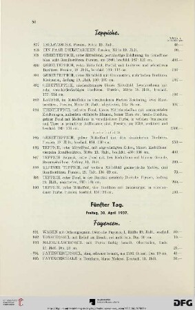 Teppiche (Nr. 877-890)