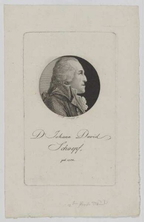Bildnis des Johann David Schoepf