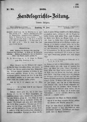 No. 25. 24. Juni 1876