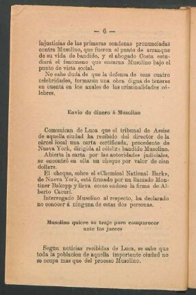 Musolino quiere su traje para comparecer ante los jueces
