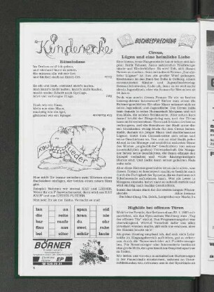 Circus, Lügen und eine heimliche Liebe