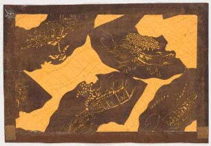 Katagami - Fächer mit Landschaftsmotiven