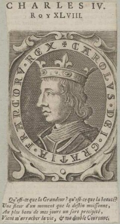 Bildnis des Carolvs IV., König von Frankreich