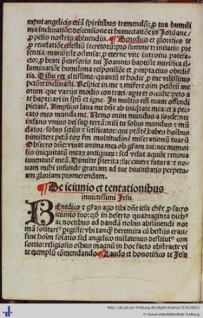 De ieiunio et tentationibus invictissimi Jesu.