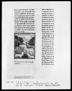 Gaston Phoebus und Kaiser Friedrich II. — ---, Folio 3recto-97verso---, Folio ---Hirsche, Folio 7verso
