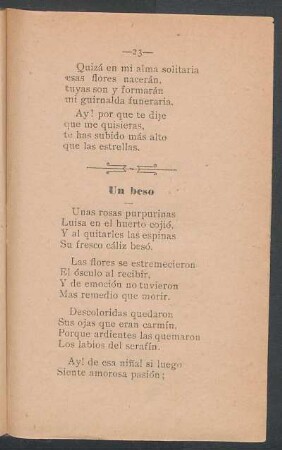 Un beso