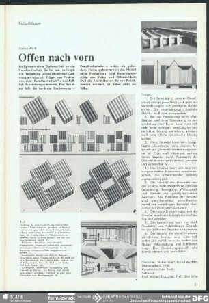 Offen nach vorn : Kulturhäuser
