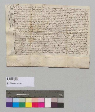 Peter Kirchmair zu Aiterhofen verkauft sein Erbrecht auf der Hube des Nidermair zu Aiterhofen an Jacob Newpawr und dessen Frau Anne.; S: Abt Cristan zu Oberaltaich