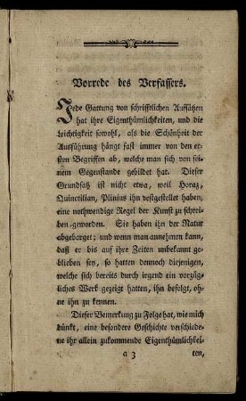 Vorrede des Verfassers.
