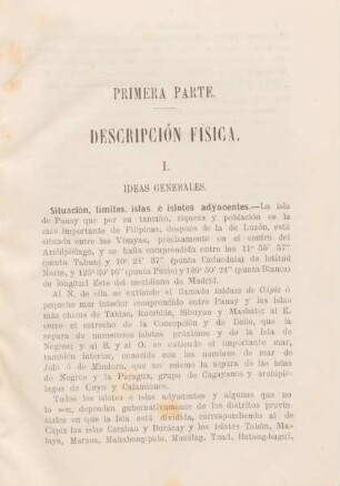 Primera parte - Descripción fisica