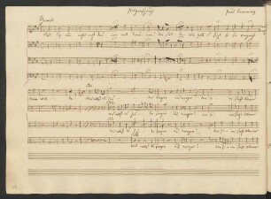Pilgerspruch; Coro; A-Dur; H 100