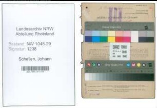 Entnazifizierung Johann Schellen , geb. 08.12.1897 (Angestellter)