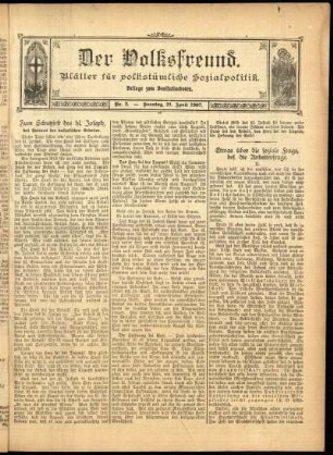 Ausgabe vom Sonntag, den 21. April 1907.