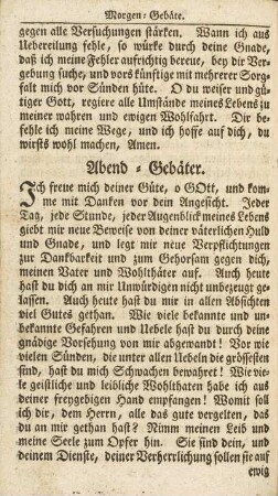 Abend-Gebäter