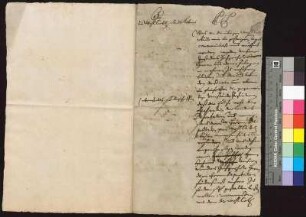 Bürgermeister und Rat von Bautzen informieren Bürgermeister und Rat von Löbau, dass das Bataillon und das Lazaratt von Görlitz nach Bautzen verlegt würde.