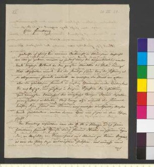 Brief von Rauch, Christian Daniel an Goethe, Johann Wolfgang
