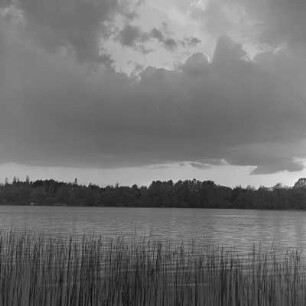 Teupitzer Seenlandschaft. Gewitterwolken.