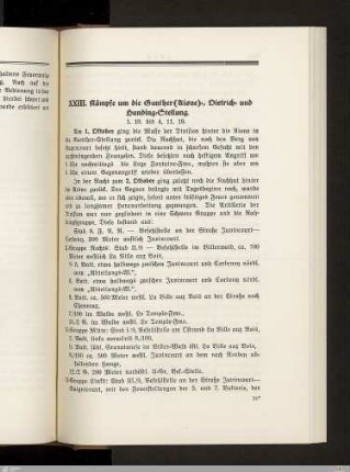 XXIII. Kämpfe um die Gunther (Aisne)-, Dietrich- und Hunding-Stellung