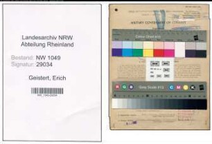 Entnazifizierung Erich Geistert , geb. 07.06.1906 (Geschaeftsfuehrer)