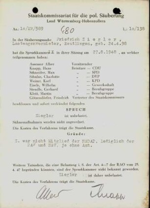 Ziegler, Friedrich