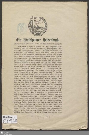Ein Waldheimer Heldenbuch