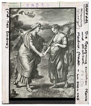 Raffael: Heimsuchung, Madrid, Prado