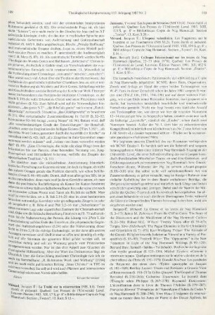 109-113 [Rezension] Janssens, Yvonne, Les leçons de Silvanos