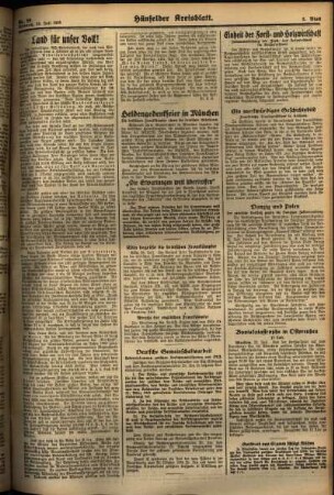 Zweite Ausgabe vom Mittwoch, den 24. Juli 1935.