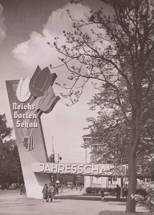 Dresden, Lennéstraße, Haupteingang zur Reichsgartenschau 1936