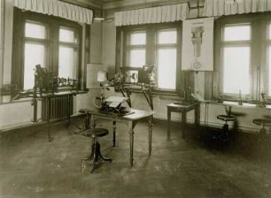 Mikroskopierraum : Dresden-Südvorstadt, Helmholtzstraße 7. Königlich Sächsische Technische Hochschule; Mechanisch-Technische Versuchsanstalt. Mikroskopierraum