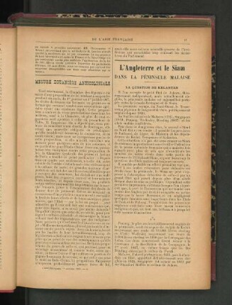 Mesure Douanière Anticoloniale.