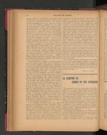 La Question Du Chemin De Fer D'Éthiopie.