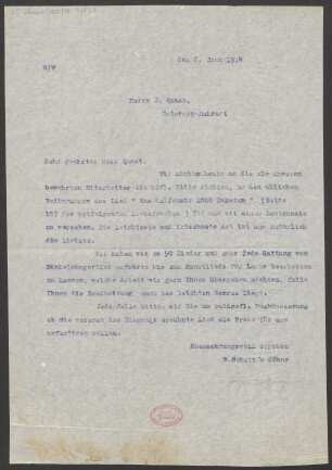 Brief an J. Quast : 06.04.1914