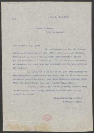 Brief an J. Quast : 06.04.1914