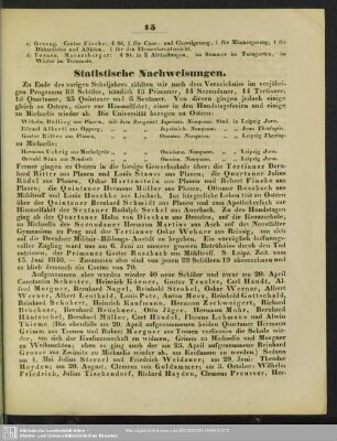 Statistische Nachweisungen