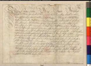Belehnung des Philipp Gottfried Spiegel zum Desenberg mit seinen Mannlehen im Stift Minden