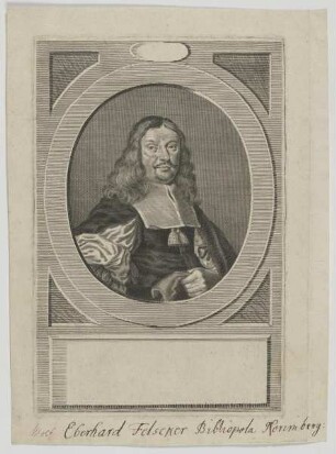 Bildnis des Wolfgang Eberhard Felsecker