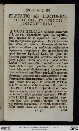 Praefatio ad lectorem