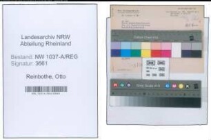 Entnazifizierung Otto Reinbothe , geb. 00.00.0000 ()