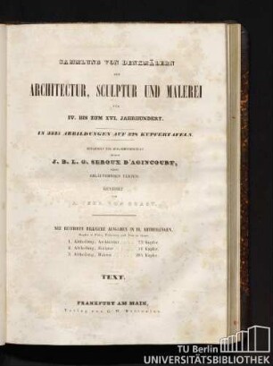 2,2: 2, Sammlung der vorzüglichsten Denkmäler der Sculptur vorzugsweise in Italien vom IV. bis zum XVI. Jahrhundert; [2], Text
