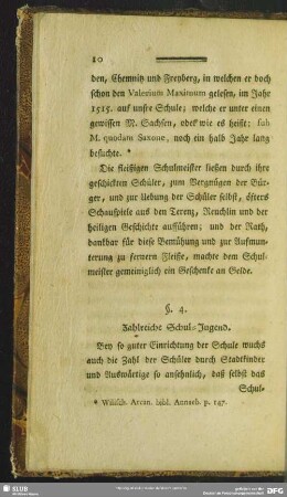 §. 4. Zahlreiche Schul-Jugend